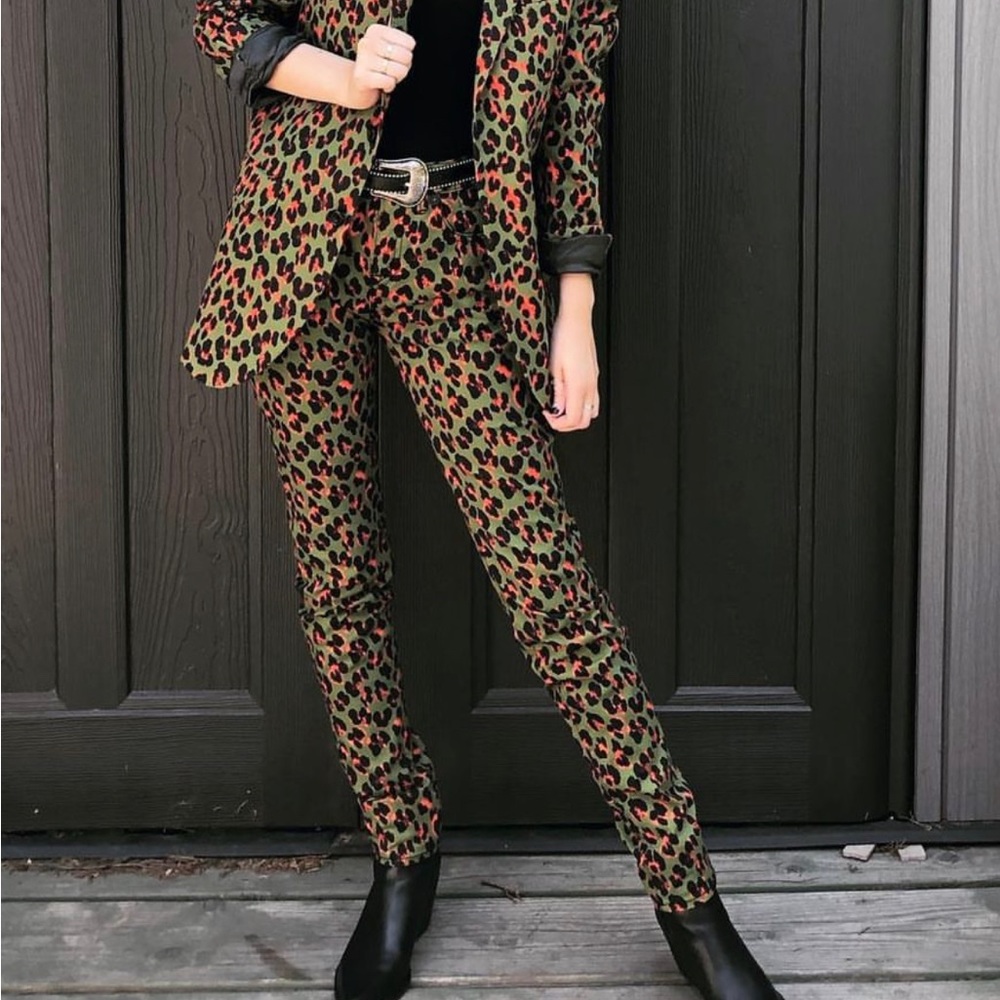 R13 x Alison Mosshart Leopard Jeans sz 25